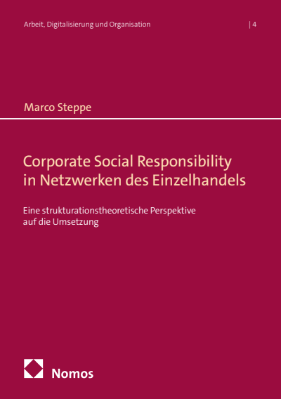 Cover des Buchs: Corporate Social Responsibility in Netzwerken des Einzelhandels