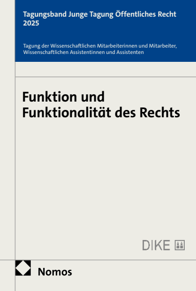 Cover des Buchs: Funktion und Funktionalität des Rechts