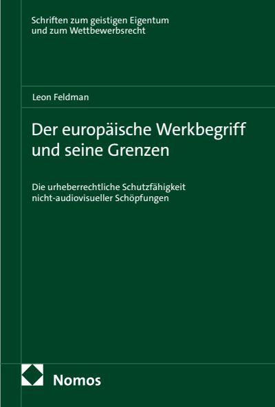 Cover of book: Der europäische Werkbegriff und seine Grenzen