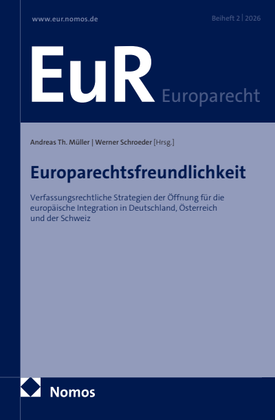 Cover des Buchs: Europarechtsfreundlichkeit