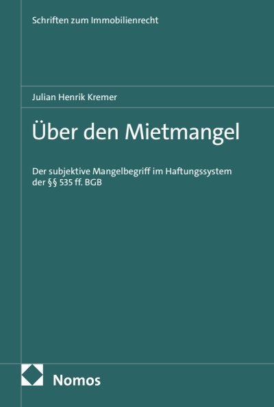 Cover des Buchs: Über den Mietmangel