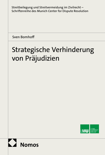 Cover of book: Strategische Verhinderung von Präjudizien