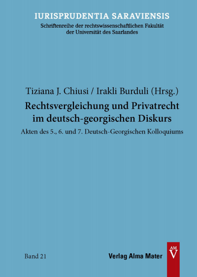 Cover of book: Rechtsvergleichung und Privatrecht im deutsch-georgischen Diskurs