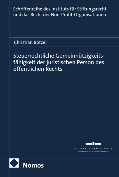 Cover des Buchs: Steuerrechtliche Gemeinnützigkeitsfähigkeit der juristischen Person des öffentlichen Rechts