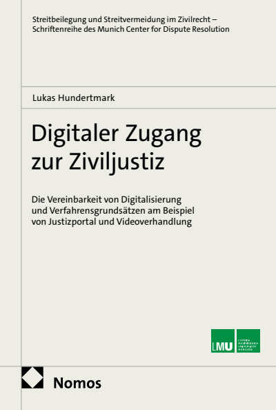 Cover of book: Digitaler Zugang zur Ziviljustiz