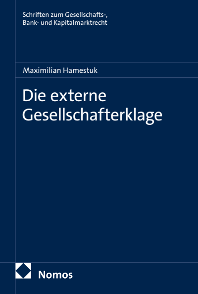Cover of book: Die externe Gesellschafterklage