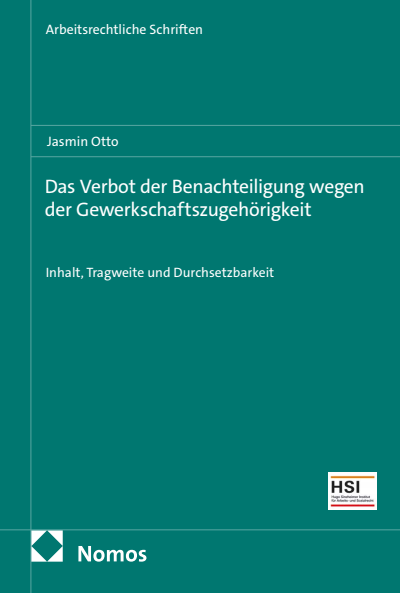 Cover des Buchs: Das Verbot der Benachteiligung wegen der Gewerkschaftszugehörigkeit