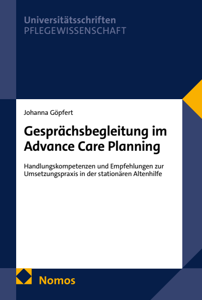 Cover of book: Gesprächsbegleitung im Advance Care Planning