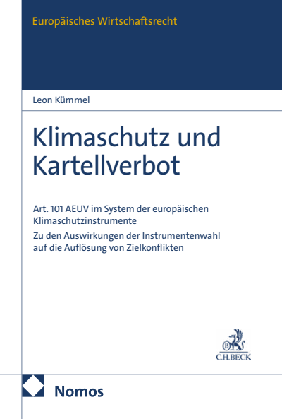 Cover des Buchs: Klimaschutz und Kartellverbot