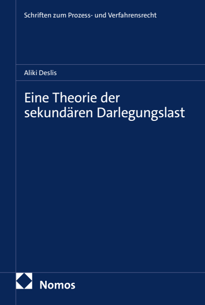 Cover des Buchs: Eine Theorie der sekundären Darlegungslast