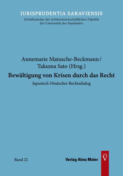 Cover des Buchs: Bewältigung von Krisen durch das Recht