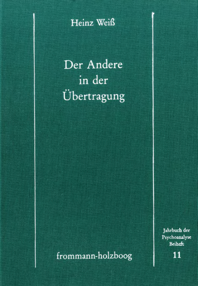 Cover of book: Der Andere in der Übertragung