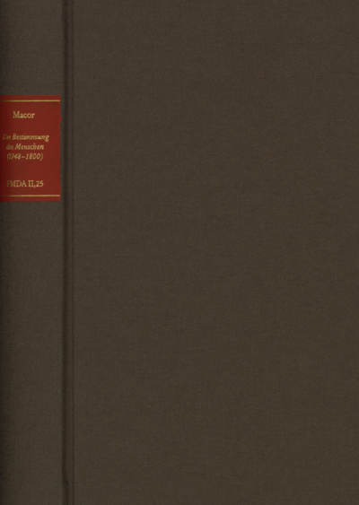 Cover of book: Forschungen und Materialien zur deutschen Aufklärung / Die Bestimmung des Menschen (1748-1800)