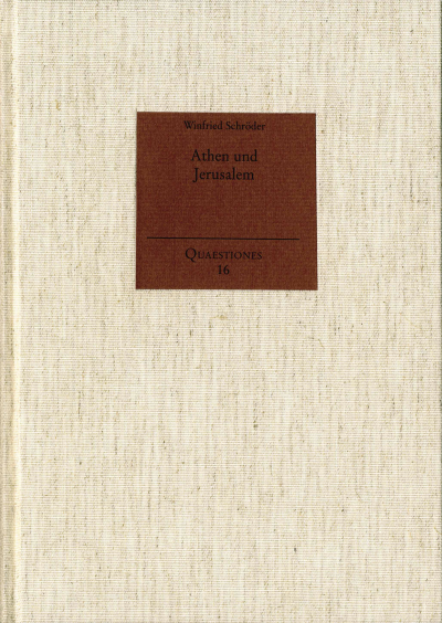 Cover of book: Athen und Jerusalem