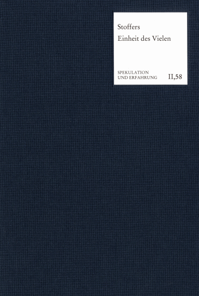 Cover of book: Eine lebendige Einheit des Vielen