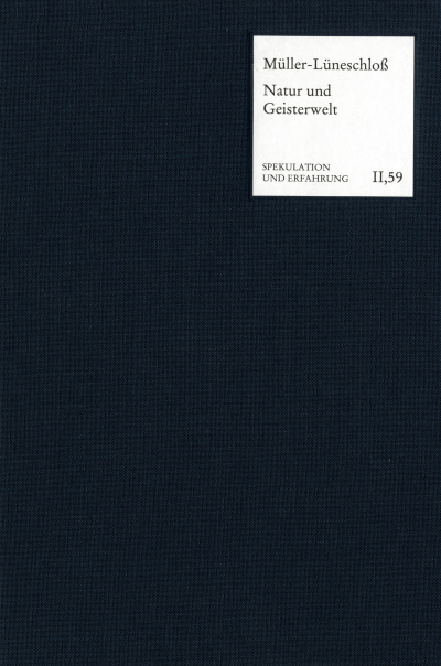 Cover of book: Über das Verhältnis von Natur und Geisterwelt