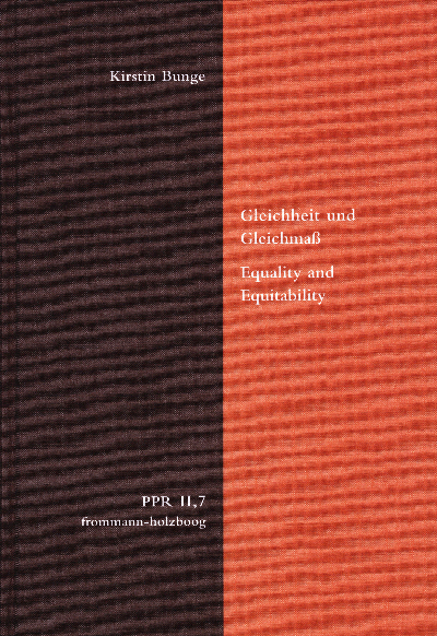 Cover des Buchs: Gleichheit und Gleichmaß. Equality and Equitability