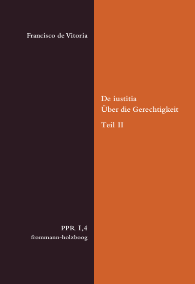 Cover des Buchs: De iustitia. Über die Gerechtigkeit. Teil II