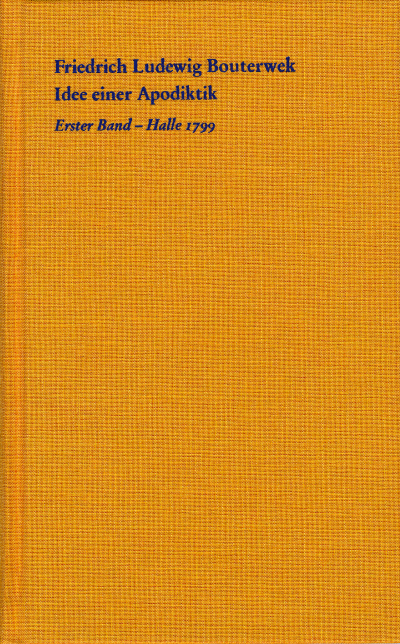 Cover of book: Idee einer Apodiktik