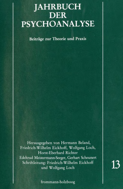 Cover of book: Jahrbuch der Psychoanalyse