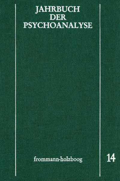 Cover of book: Jahrbuch der Psychoanalyse