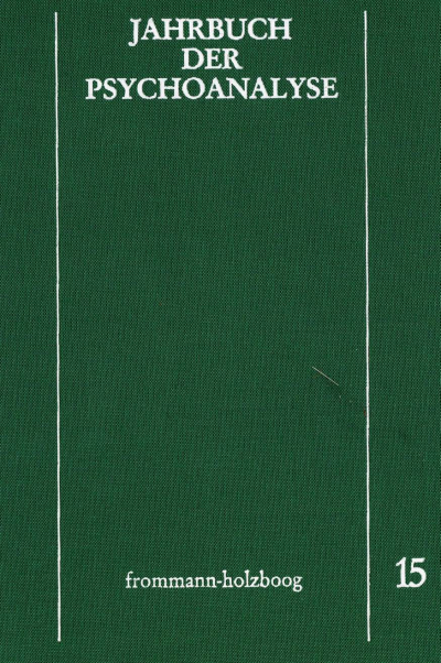 Cover of book: Jahrbuch der Psychoanalyse