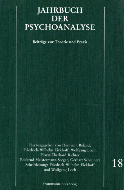 Cover of book: Jahrbuch der Psychoanalyse