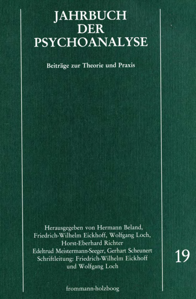Cover of book: Jahrbuch der Psychoanalyse