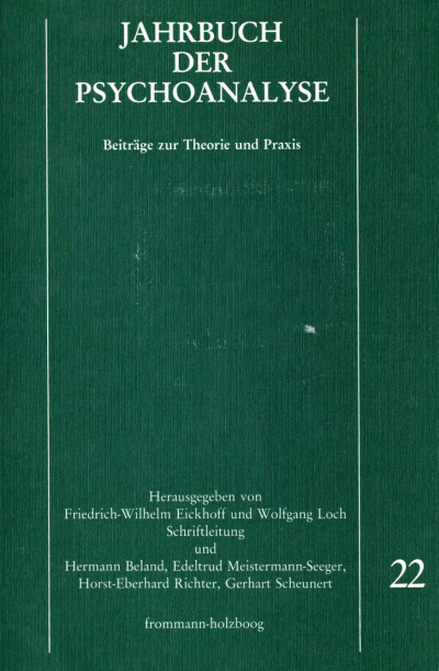 Cover of book: Jahrbuch der Psychoanalyse
