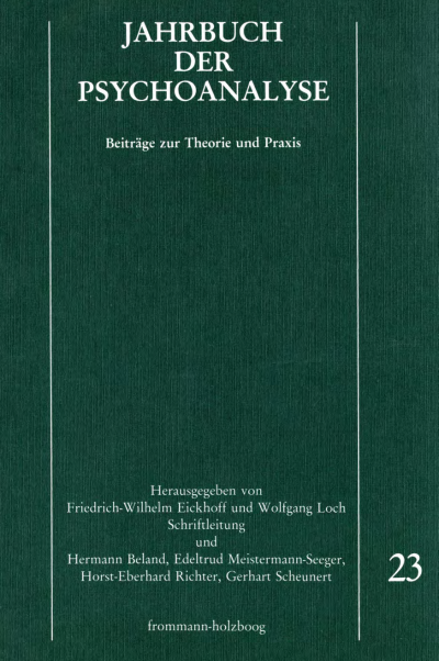 Cover of book: Jahrbuch der Psychoanalyse