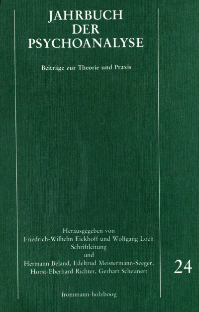 Cover of book: Jahrbuch der Psychoanalyse
