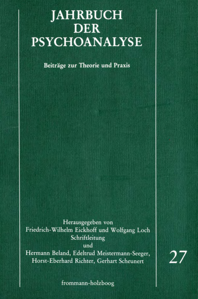Cover of book: Jahrbuch der Psychoanalyse