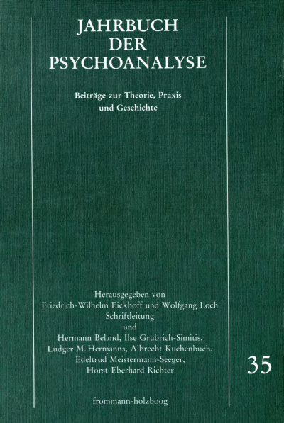 Cover of book: Jahrbuch der Psychoanalyse