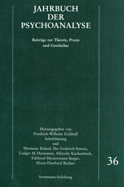 Cover of book: Jahrbuch der Psychoanalyse