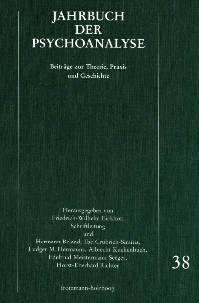 Cover of book: Jahrbuch der Psychoanalyse