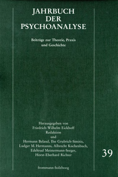 Cover of book: Jahrbuch der Psychoanalyse