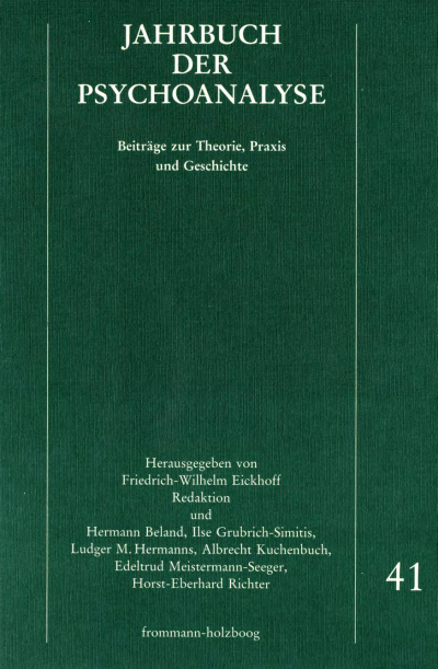 Cover of book: Jahrbuch der Psychoanalyse