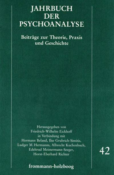 Cover of book: Jahrbuch der Psychoanalyse