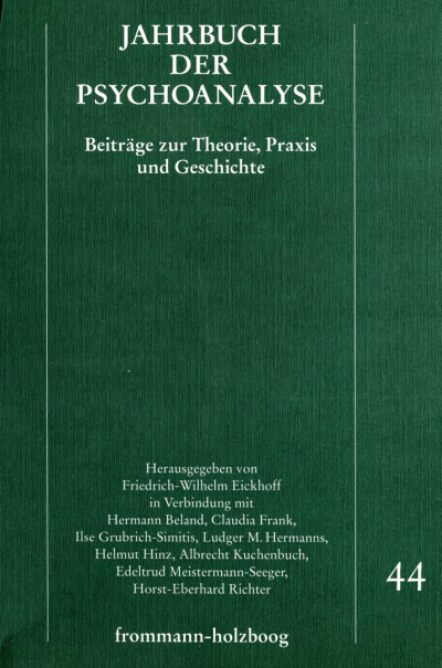 Cover of book: Jahrbuch der Psychoanalyse