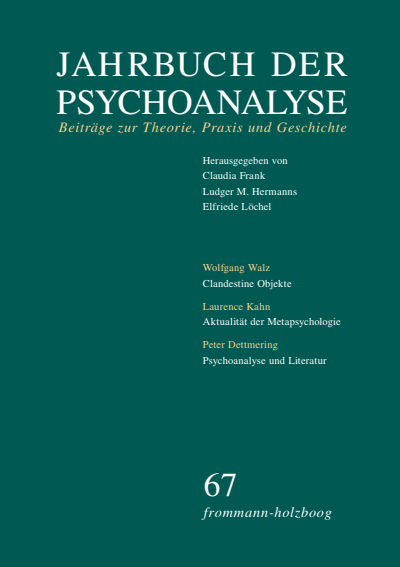 Cover of book: Jahrbuch der Psychoanalyse