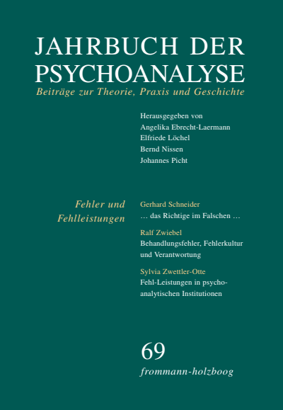 Cover of book: Jahrbuch der Psychoanalyse