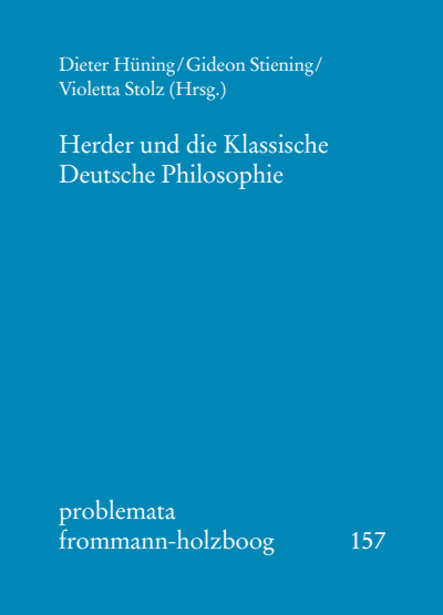 Cover of book: Herder und die Klassische Deutsche Philosophie