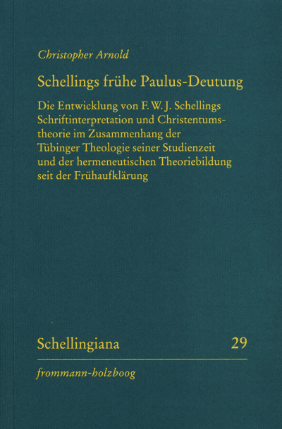 Cover of book: Schellings frühe Paulus-Deutung