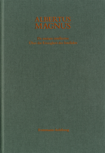 Cover of book: Albertus Magnus: De unitate intellectus. Über die Einzigkeit des Intellekts
