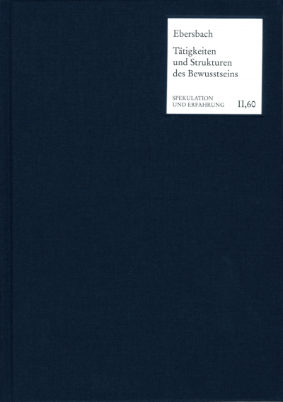 Cover of book: Tätigkeiten und Strukturen des Bewusstseins