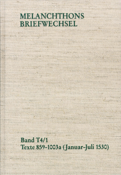Cover des Buchs: Melanchthons Briefwechsel / Band T 4,1-2: Texte 859-1109 (1530)