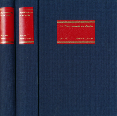 Cover of book: Der Platonismus in der Antike. Grundlagen - System - Entwicklung / Die philosophische Lehre des Platonismus [4]