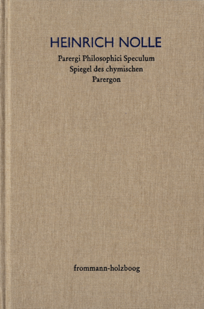 Cover des Buchs: Parergi Philosophici Speculum. Spiegel des chymischen Parergon (1623)