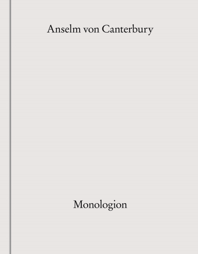 Cover des Buchs: Monologion