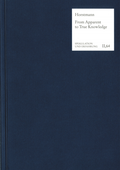 Cover of book: From Apparent to True Knowledge (Wissen)